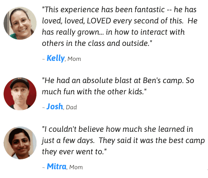 Testimonials for creative magic Camp